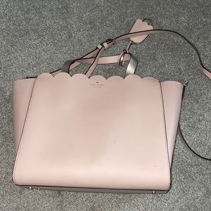 Medium Kate Spade tote. Fits laptop. Handle and additional strap included.
